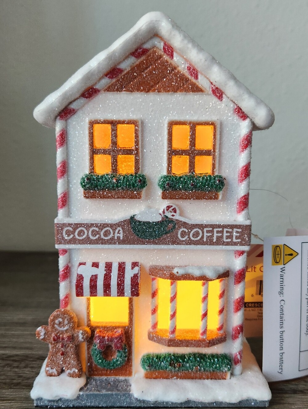 2024 TARGET Bullseye Light Up Christmas Village Cocoa Coffee Cafe NWT